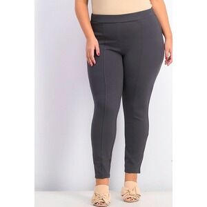 NWT Style & Co Women's Plus Size Seamed Ponte Leggings Gray Size 14W $49